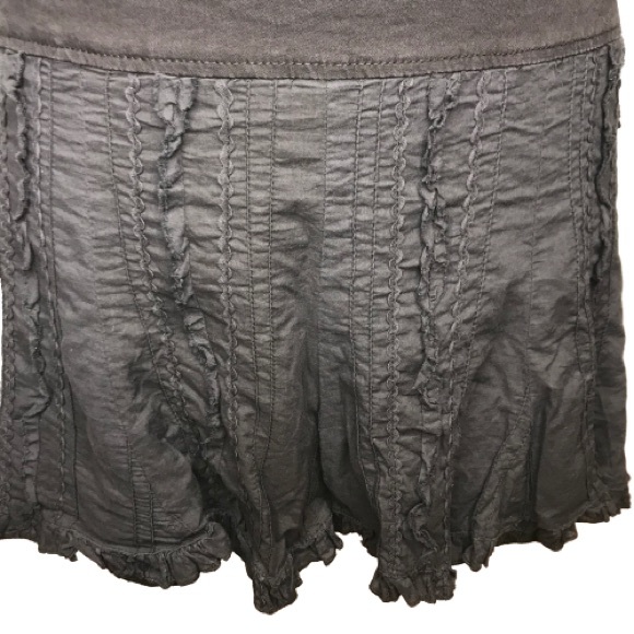 Tripp NYC Torrid VINTAGE Black Ruffle Mock Pleat Goth Lolita Skirt Size 26 PLUS - Picture 3 of 15